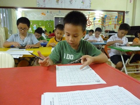 Đội tuyển HS giỏi TT Trung Yên hăng say luyện tập